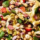 <p>This versatile <a href="https://www.delish.com/cooking/recipe-ideas/g40692357/chickpea-recipes/" rel="nofollow noopener" target="_blank" data-ylk="slk:chickpea;elm:context_link;itc:0;sec:content-canvas" class="link ">chickpea</a> salad is a great Easter side but can easily be a full meal on its own! Adding a spoonful of Dijon mustard to your <a href="https://www.delish.com/cooking/recipe-ideas/a39993333/red-wine-vinaigrette-recipe/" rel="nofollow noopener" target="_blank" data-ylk="slk:red wine vinaigrette;elm:context_link;itc:0;sec:content-canvas" class="link ">red wine vinaigrette</a> makes it creamier in both taste and body—consider it your secret weapon in making a classic dressing that much better.</p><p>Get the <strong><a href="https://www.delish.com/cooking/recipe-ideas/a27921866/antipasto-chickpea-salad-recipe/" rel="nofollow noopener" target="_blank" data-ylk="slk:Antipasto Chickpea Salad recipe;elm:context_link;itc:0;sec:content-canvas" class="link ">Antipasto Chickpea Salad recipe</a></strong>.</p>