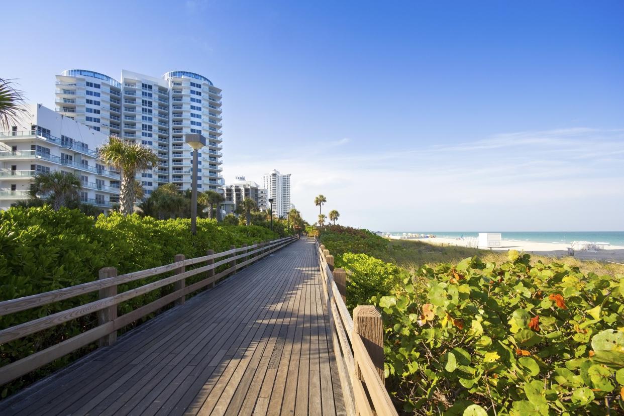 Miami Beach Boardwalk, Florida