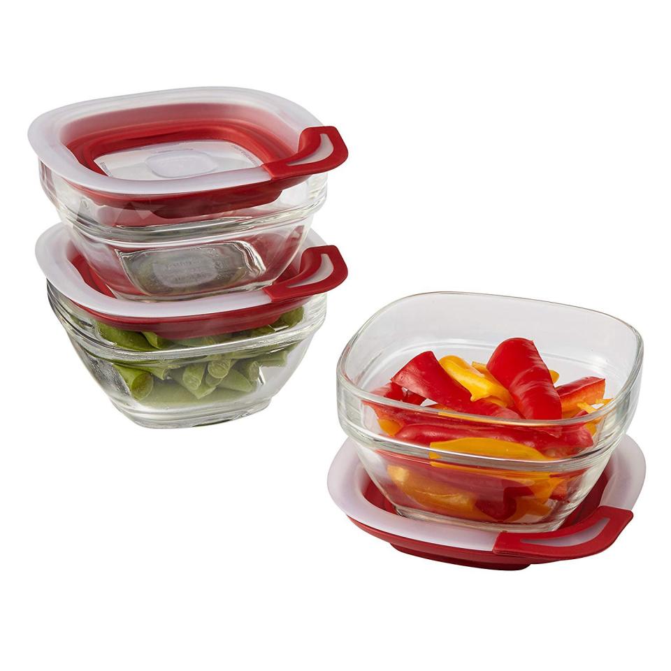 Best for Organization: Rubbermaid Glass Containers with Easy Find Lids