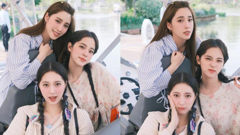 歐陽妮妮曬出三姐妹合照，在網路上掀起熱議。（圖／翻攝自「@niniouyang」IG）