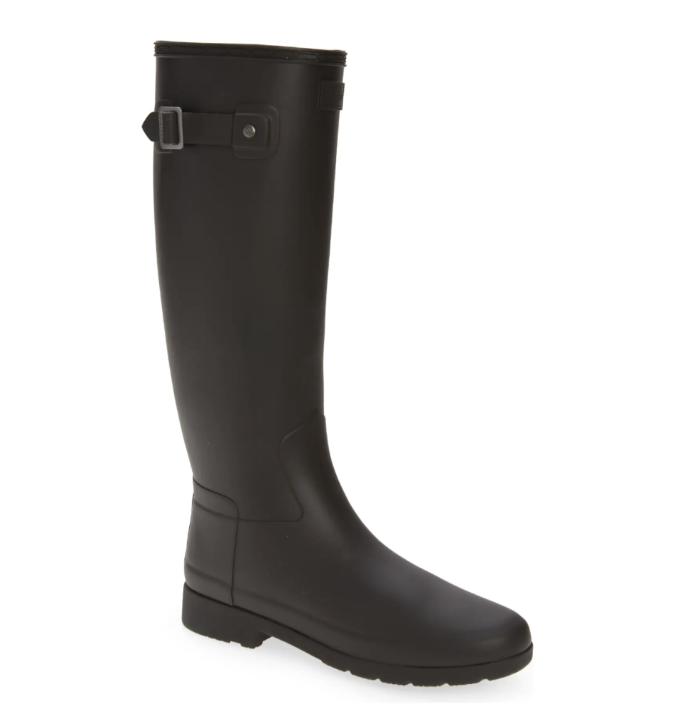 Hunter Original Refined Rain Boot in Onyx (Photo via Nordstrom)
