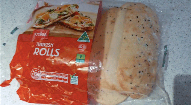 Mr Younes was stunned to find his bread covered in mould. Source: John Younes/ Facebook