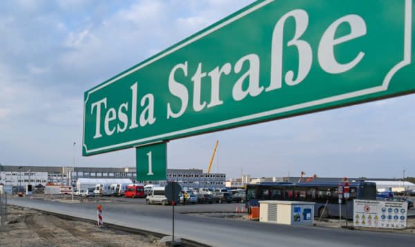 Die Tesla-Fabrik in Grünheide.