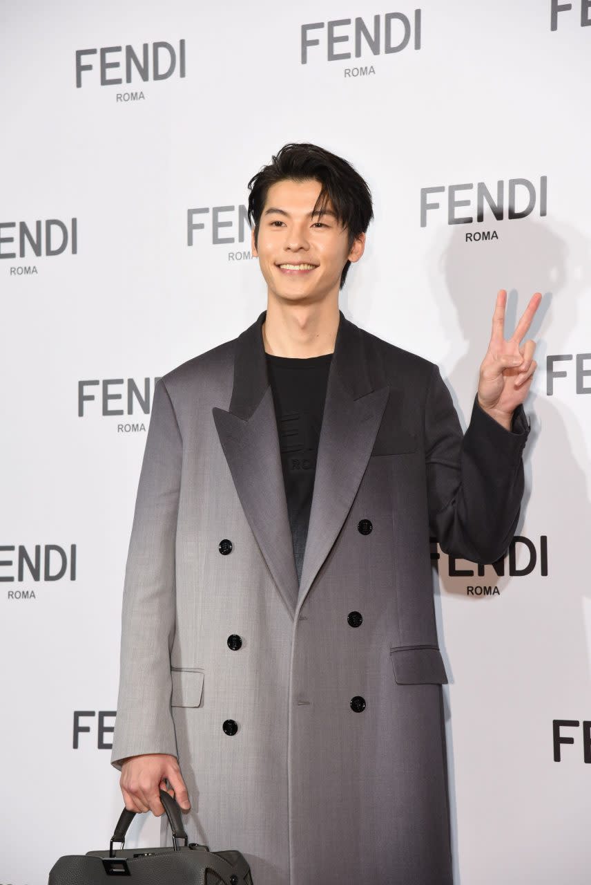 TAIWAN, CHINA - MARCH 05: (CHINA MAINLAND OUT)Hsu Greg Han attends the opening ceremony of FENDI store on 05 March 2021 in Taipei,Taiwan,China(Photo by TPG/Getty Images)