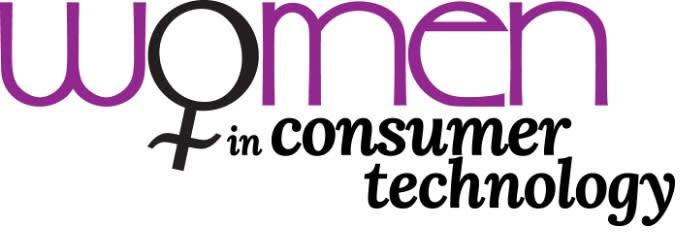  The logo for Women in Consumer Technology. 