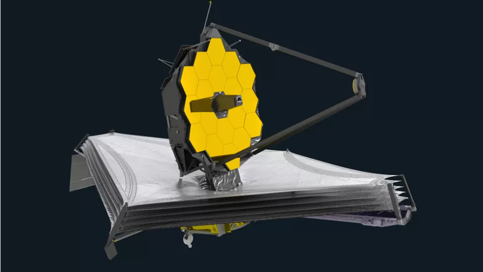 Ilustración del telescopio espacial James Webb