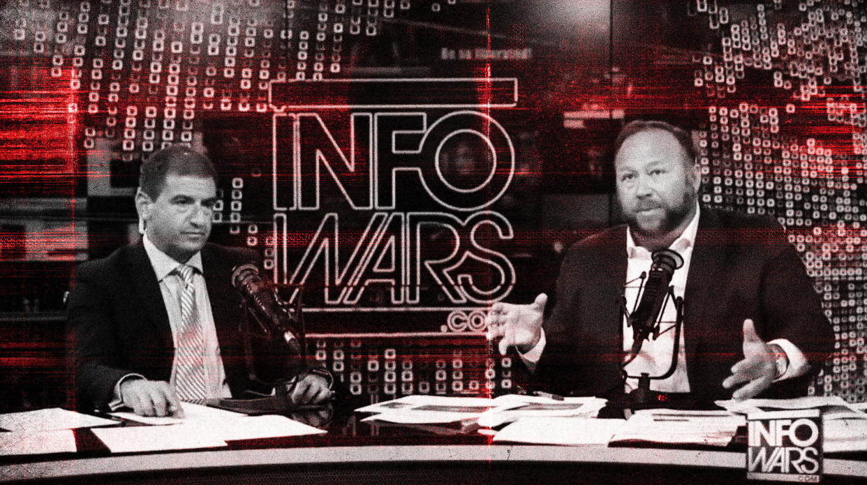 Lawyer Marc Randazza regularly appears on Alex Jones' Infowars. But he will not be appearing in court to represent Jones. (Photo: HuffPost)