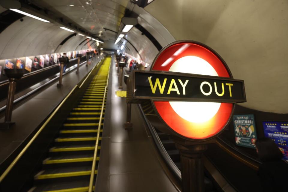 Passengers traveling on the London Underground (James Manning/PA) (PA Wire)