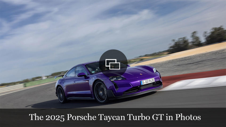 The 2025 Porsche Taycan Turbo GT with the Weissach Package.