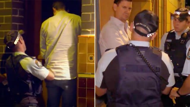 The dramatic moments Keogh was caught and arrested. Image: ABC