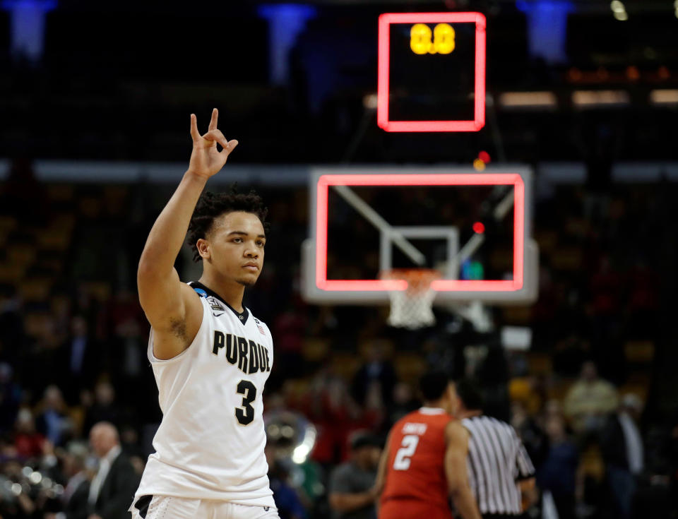 Carsen Edwards should be a preseason All-American candidate after announcing Tuesday night that he’ll return to Purdue. (AP)