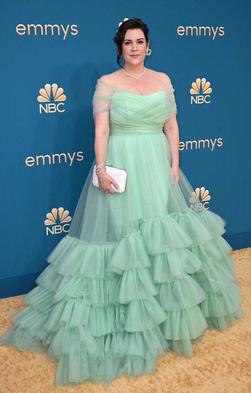 Melanie Lynskey attends the 2022 Emmys.