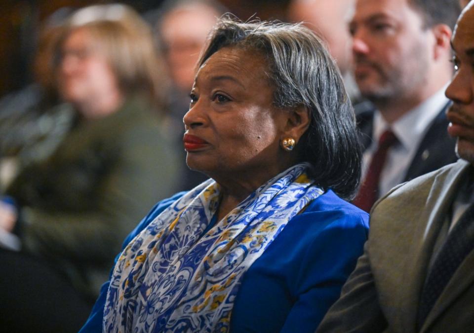 “It’s crucial that . . . Majority Leader Andrea Stewart-Cousins (above), reconsider bail reform laws for the safety of her community,” Frank McDonald, head of the Yonkers Police Benevolent Association, told The Post. AP