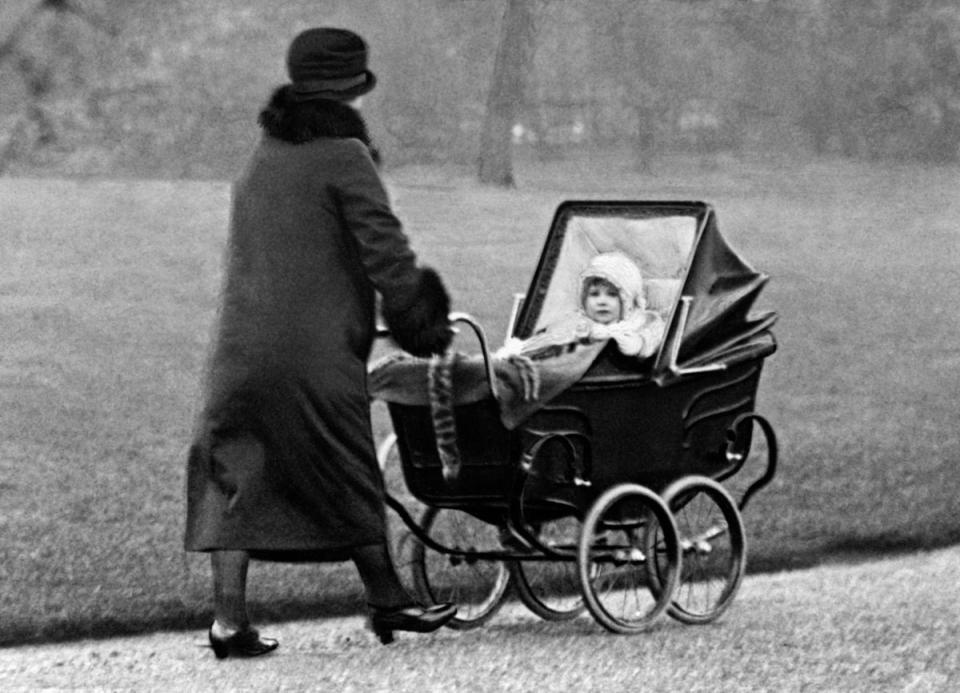 Princess Elizabeth in the park in 1929 (PA )