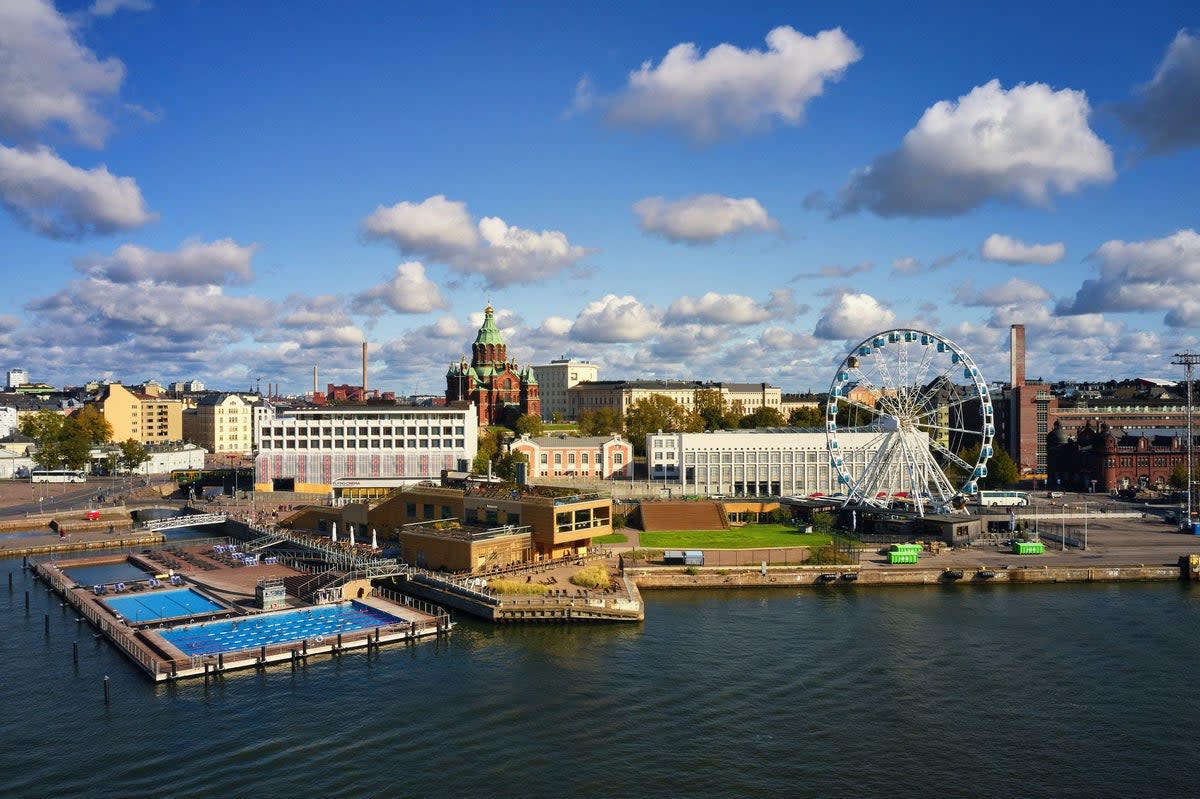 Helsinki's Allas Sea Pool and Katajanokka District (Jussi Hellsten)