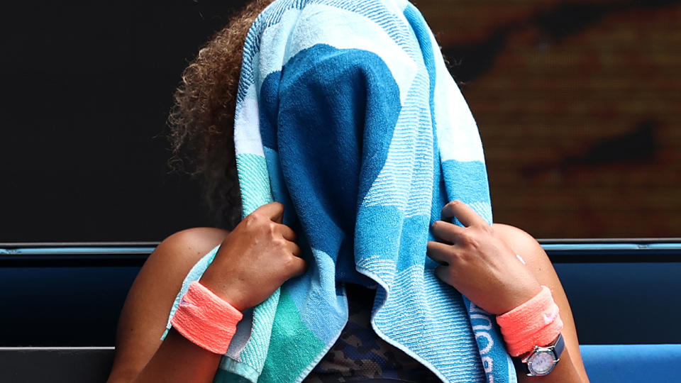 Naomi Osaka, pictured here after her extraordinary victory at the Australian Open.