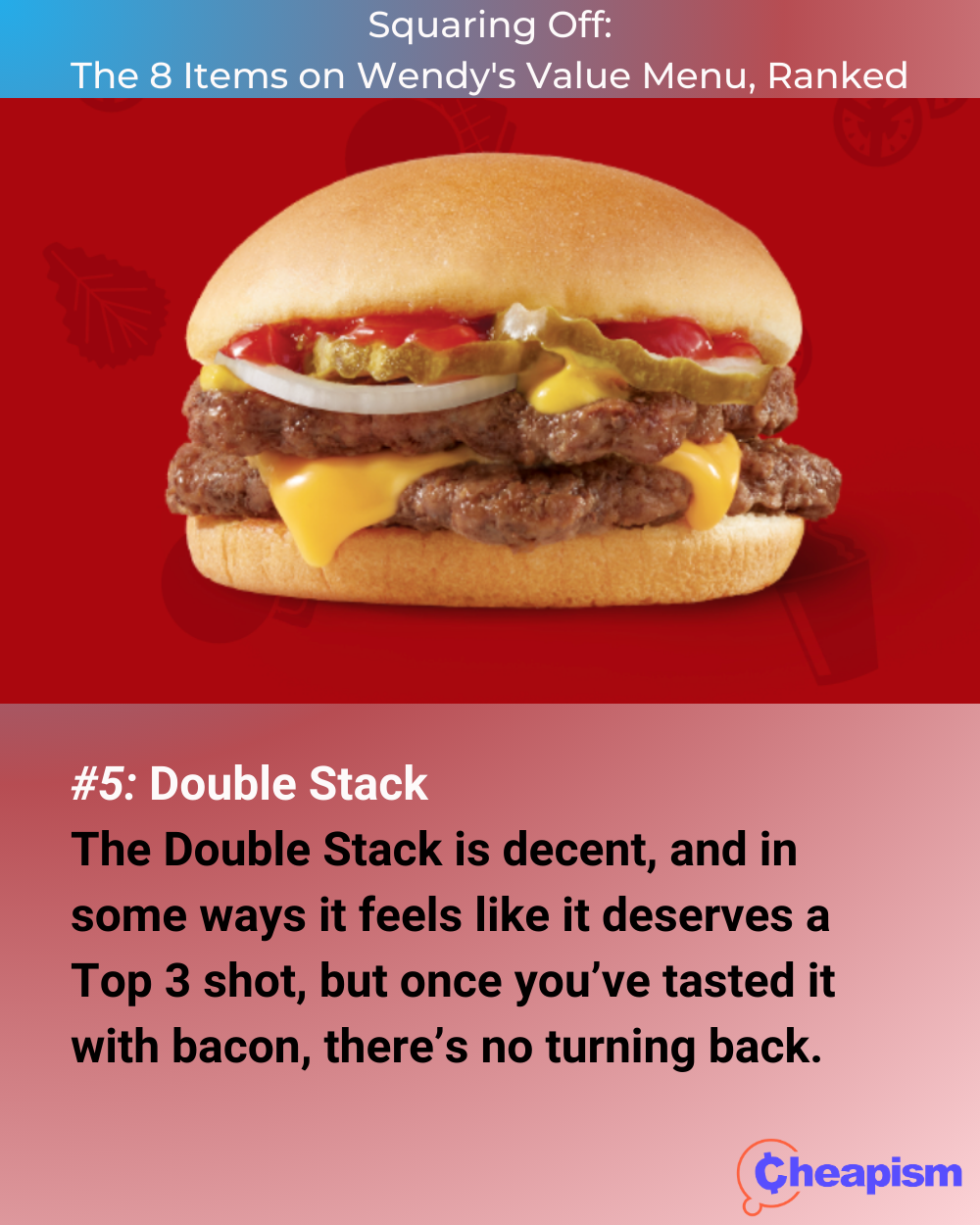 Wendy's Double Stack