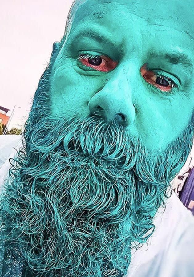 People covered their bodies head to toe in paint. Photo: Instagram