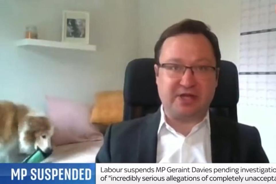 Alex Norris, shadow levelling up minister, was rudely interupted (Sky News)