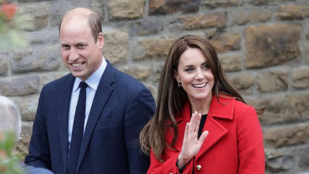 PHOTO: Prince William and Catherine, Princess of Wales leave St Thomas Church, Sept. 27, 2022, in Swansea, Wales.  (Chris Jackson/Getty Images)