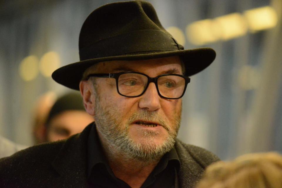 The National: APPEAL: George Galloway at the recent election count at Odsal