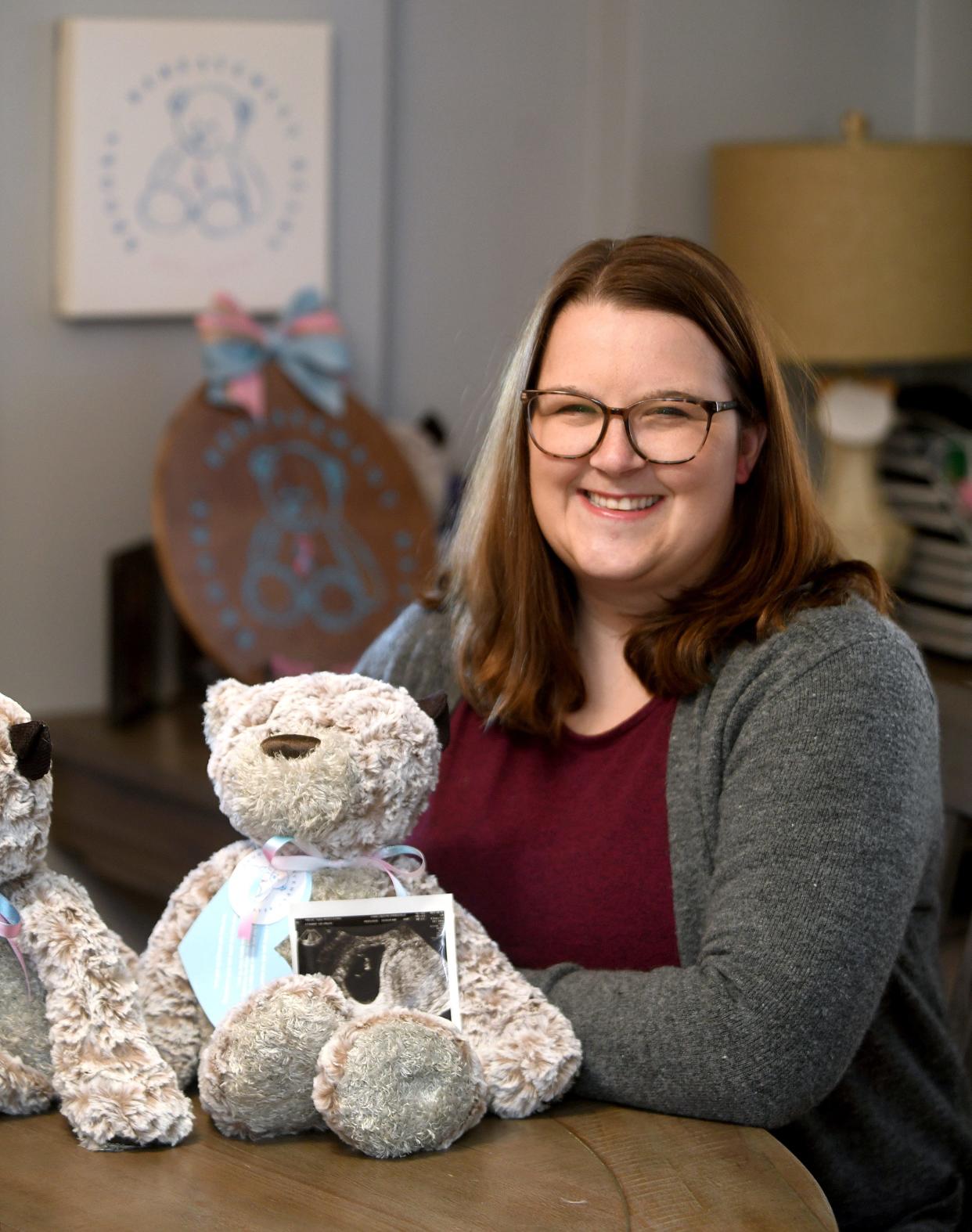 Taylor Prelac of Perry Township founded the nonprofit Brooks Bereavement Bears following a pregnancy loss. "I’m very grateful that I turned my pain into hope and love by helping comfort other women who are going through the same kind of loss," she said.