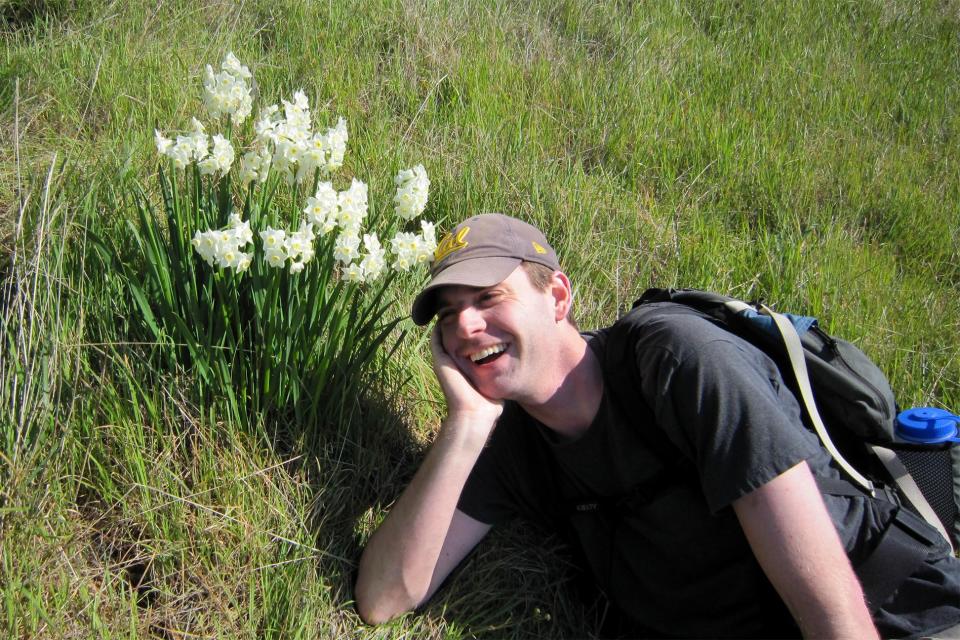 Tristan hiking Mt. Tamalpais in 2010.