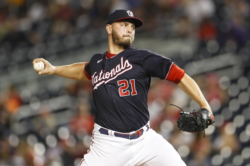 Tanner Rainey is closing for a bad Nationals team, but there's still fantasy baseball value to be had in multiple categories. (Photo by Brandon Sloter/Icon Sportswire via Getty Images)