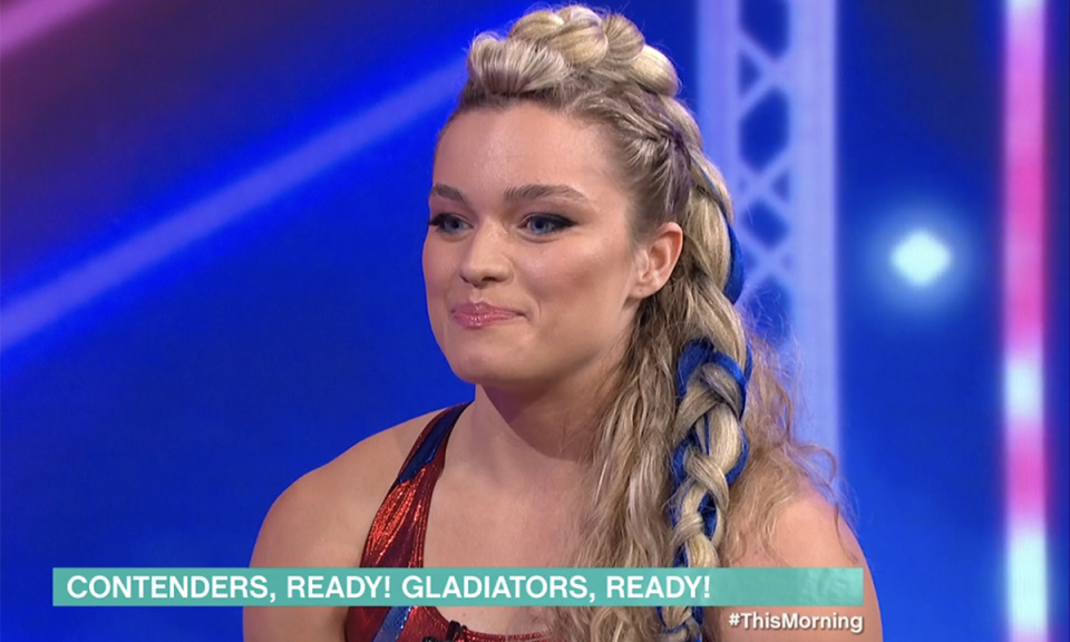 Gladiators star Fury appeared on This Morning. (ITV screengrab)