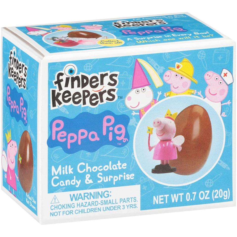 13) Peppa Pig Toy Surprise Chocolate Eggs, 6 Pack