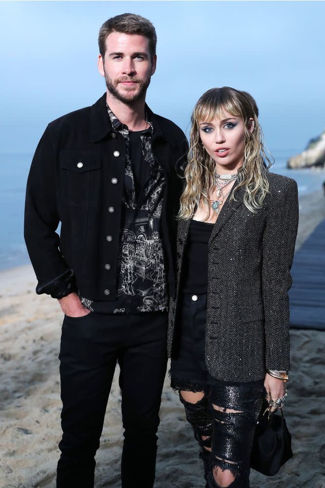 Liam Hemsworth and Miley Cyrus | Chelsea Lauren/WWD/Shutterstock