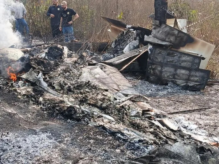 La Policía Militar solo encontró dos cuerpos carbonizados por ahora. Foto: Policía Militar