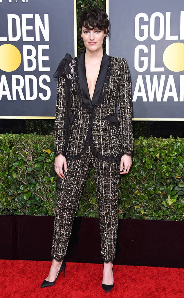 Phoebe Waller-Bridge, 2020 Golden Globe Awards, Red Carpet Fashion