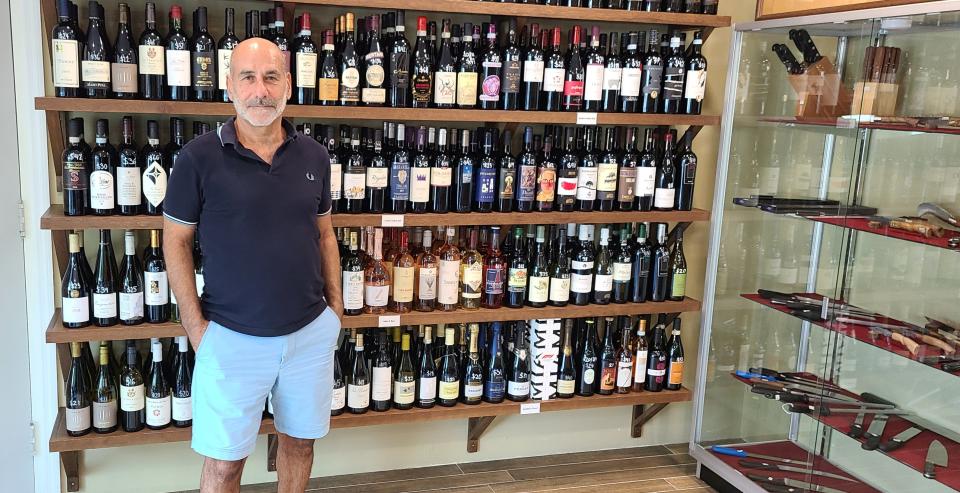 Owner Rudy Ambrosi of Ambrosi & Sons, an Italian specialty market in Naples.
