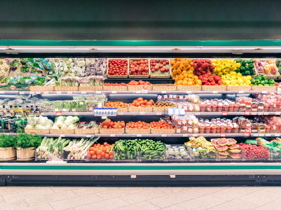 Produce at a grocery store