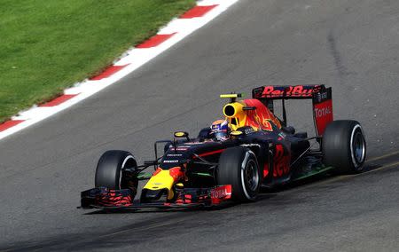 Belgium Formula One - F1 - Belgian Grand Prix 2016 - Francorchamps, Belgium - 27/8/16 - Red Bull's Max Verstappen of the Netherlands during the final practice session. REUTERS/Yves Herman