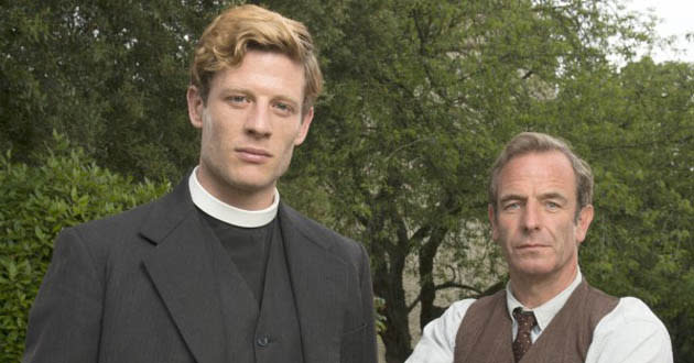 grantchester, James Norton and Robson Green