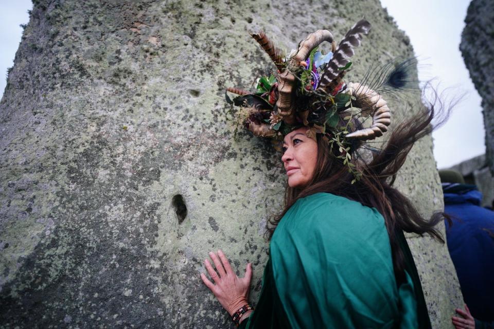 Around 6,000 people gathered at Stonehenge to celebrate the winter solstice (PA)