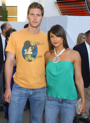 Ryan McPartlin and wife Danielle at the Universal City premiere of Universal Pictures' The Perfect Man