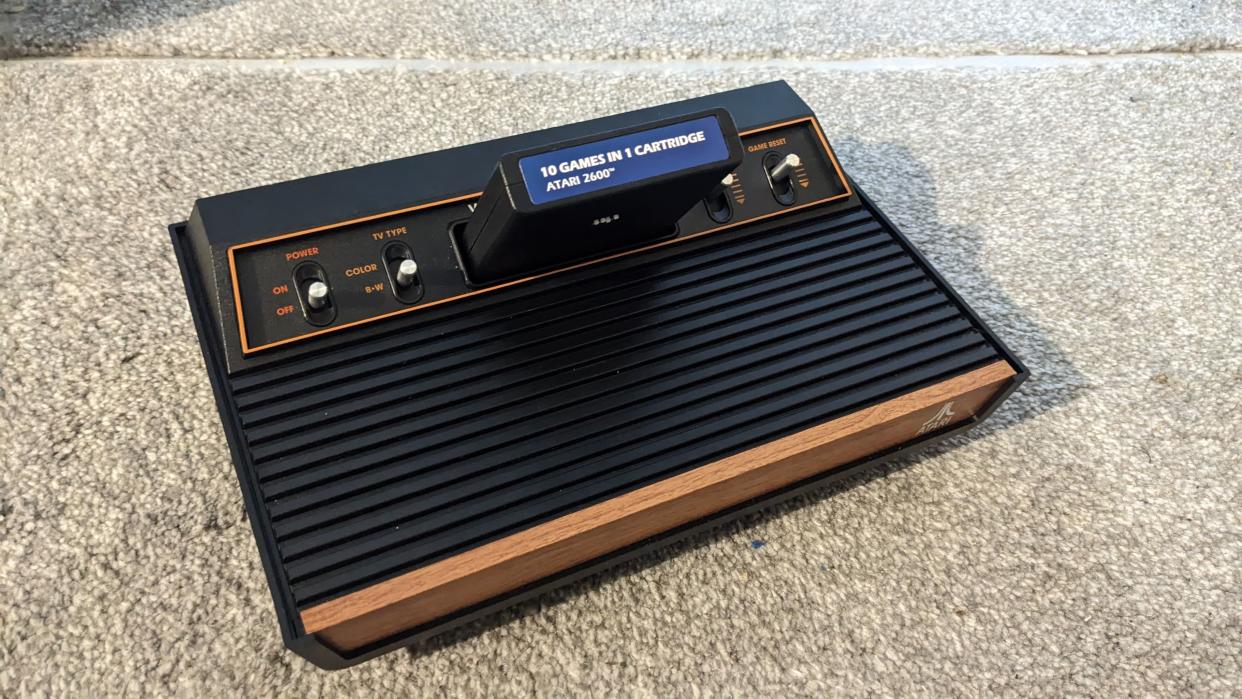  Atari 2600+ review; a retro games console made from wood and plastic. 