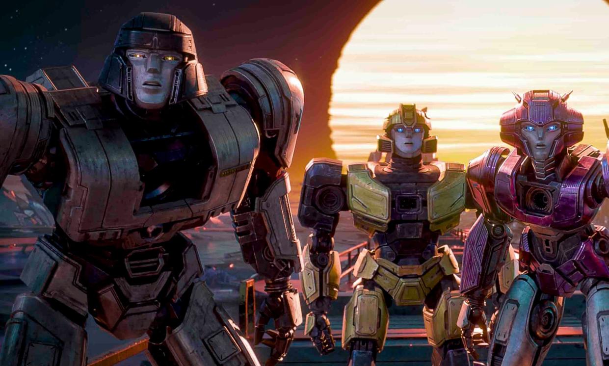 <span>A still from Transformers One.</span><span>Photograph: Courtesy of Paramount Pictures</span>