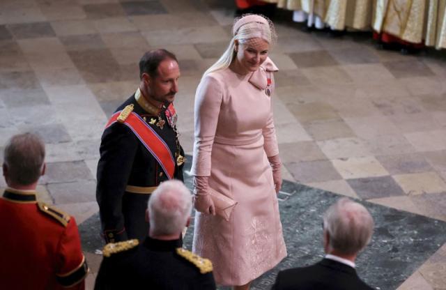 Kronprinz Haakon von Norwegen und seine Frau Mette-Marit. (Bild: Phil Noble/AP)