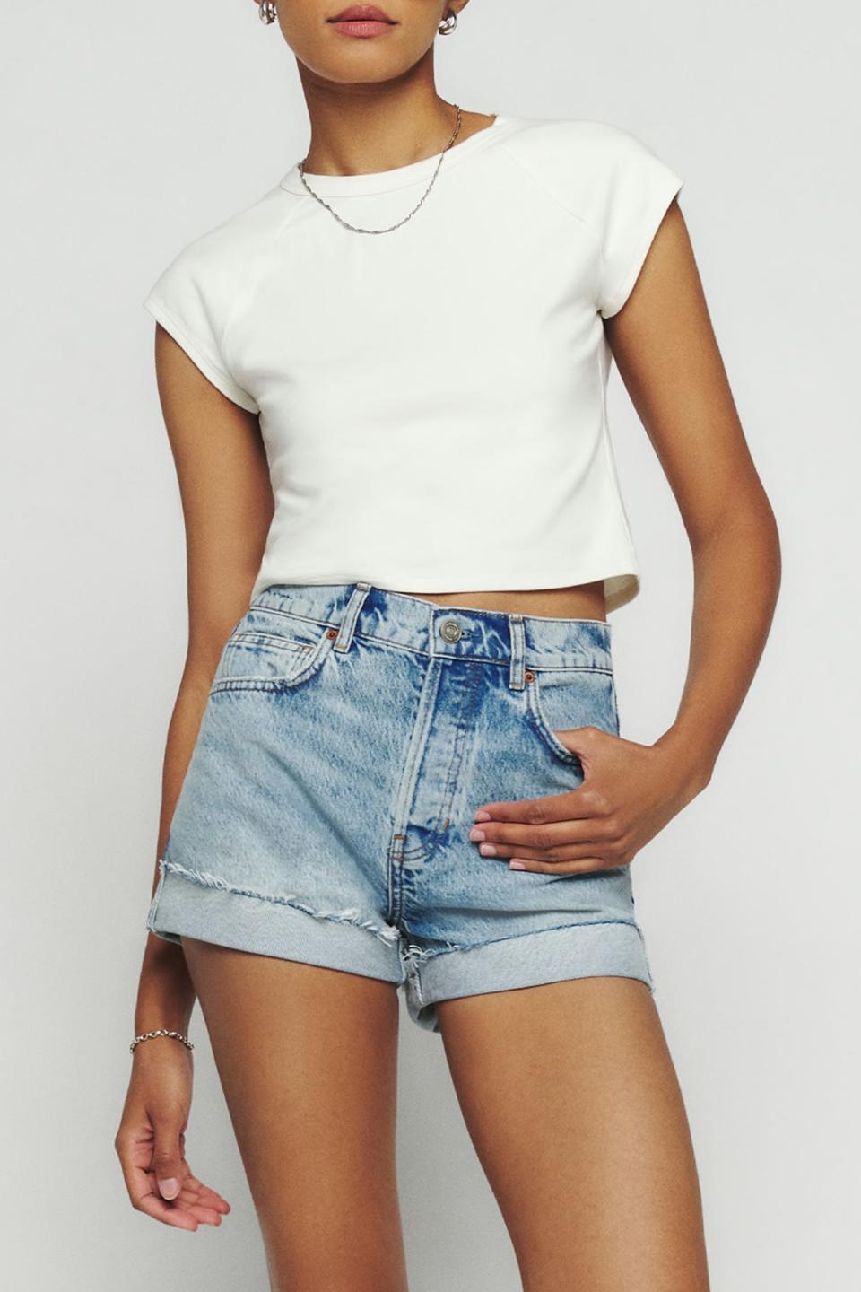 <p><a href="https://go.redirectingat.com?id=74968X1596630&url=https%3A%2F%2Fwww.thereformation.com%2Fproducts%2Fcharlene-high-rise-cuffed-jean-shorts%2F1312821OAN.html%3Fdwvar_1312821OAN_color%3DOAN&sref=https%3A%2F%2Fwww.elle.com%2Ffashion%2Fshopping%2Fg45767973%2Freformation-black-friday-cyber-mondays-sale-2023%2F" rel="nofollow noopener" target="_blank" data-ylk="slk:Shop Now;elm:context_link;itc:0;sec:content-canvas" class="link ">Shop Now</a></p><p>Charlene Cuffed High Rise Jean Short </p><p>thereformation.com</p><p>$73.50</p>