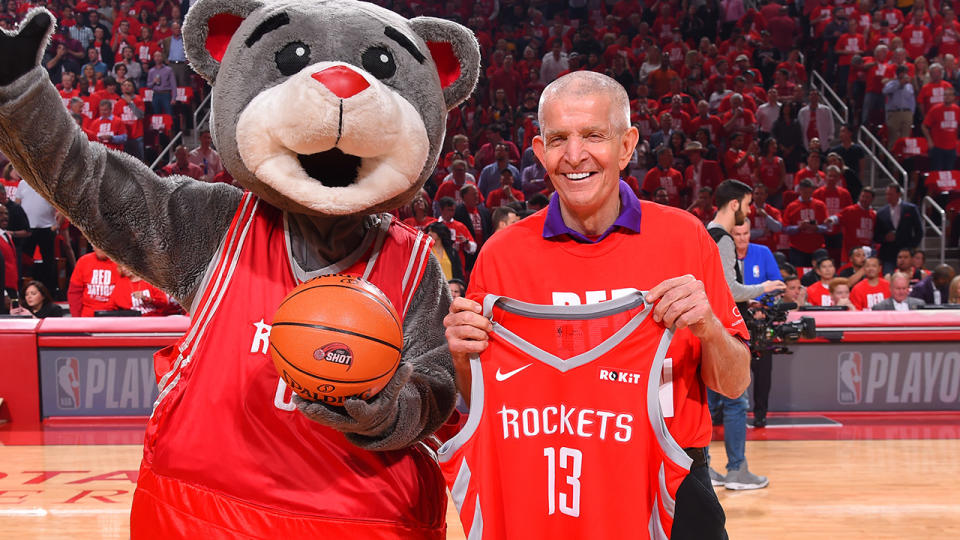 Jim McIngvale, pictured here at a Houston Rockets game in 2019.