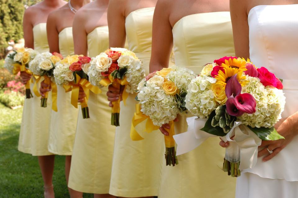 Ever wondered why bridesmaids often wear the same? [Photo: Blake Newman via Pexels]