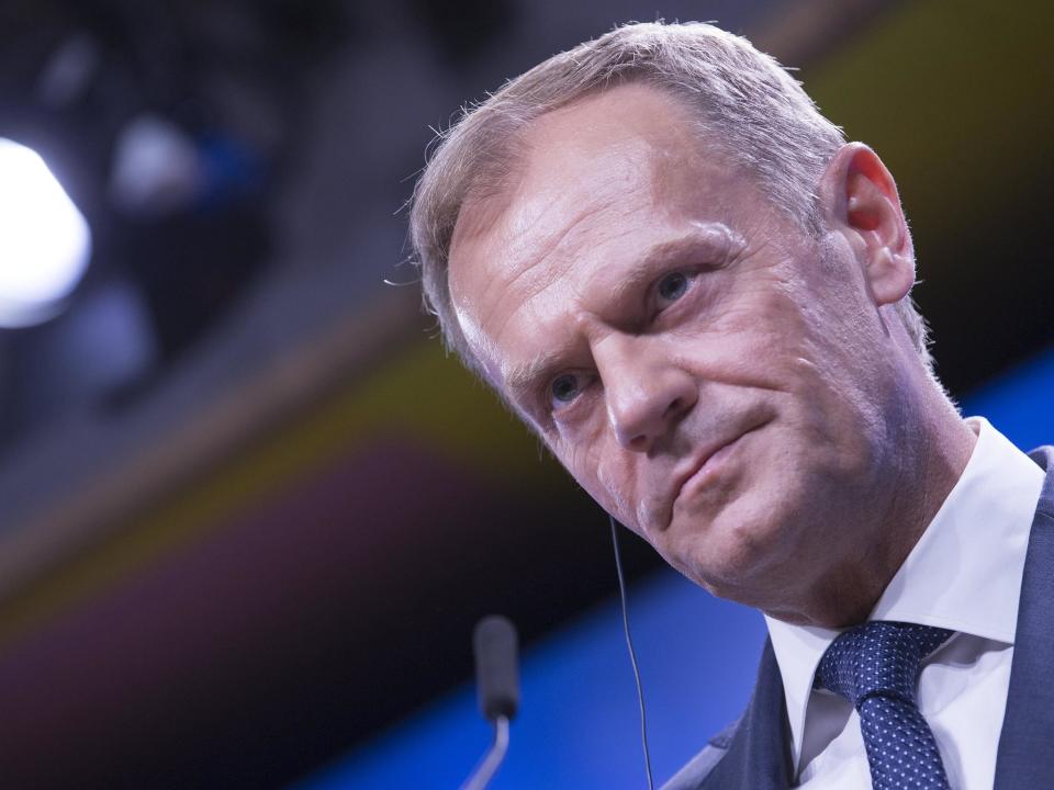 Donald Tusk: There's not 'sufficient progress' in Brexit talks to discuss future UK-EU trade