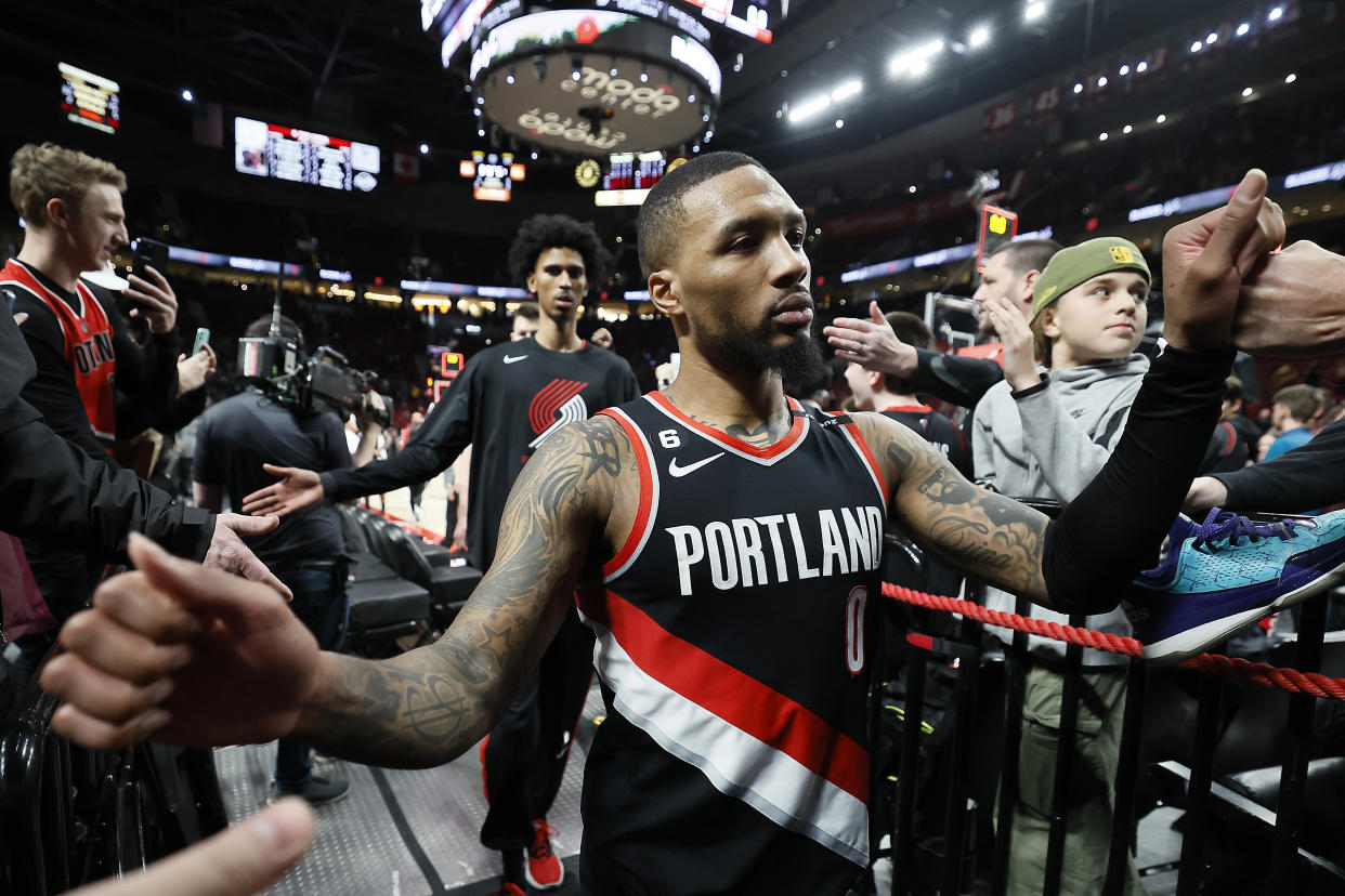 Damian Lillard's exit from Portland appears to imminent. (Soobum Im/Getty Images)