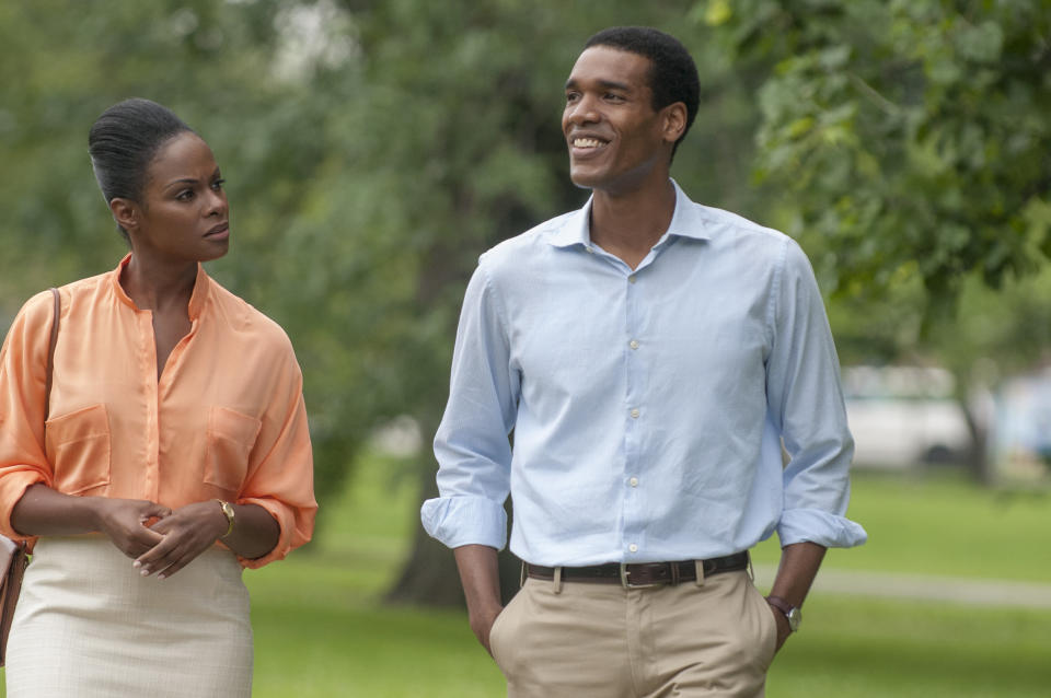 <i>Written and directed by&nbsp;Richard Tanne<br />Starring&nbsp;Parker Sawyers,&nbsp;Tika Sumpter and Vanessa Bell Calloway</i><br /><br />Knowing&nbsp;Barack Obama and Michelle Robinson's first date ended prosperously doesn't distract from the sweetness of "Southside With You." Nor does the fact that Richard Tanne&nbsp;made a movie about a sitting president with distinct, often parodied mannerisms, yet still made&nbsp;the future Obamas' "Before Sunrise"-esque meeting feel like a story worth telling. This snapshot of the world's most famous couple, and the things they may have discussed when they went to see "Do the Right Thing" in 1989, is rendered all the more beguiling&nbsp;thanks to&nbsp;Parker Sawyers and&nbsp;Tika Sumpter's performances.