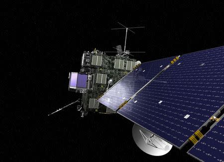 Rosetta, the European Space Agency's cometary probe with NASA contributions, is seen in an undated artist's rendering. REUTERS/ESA/NASA/Handout