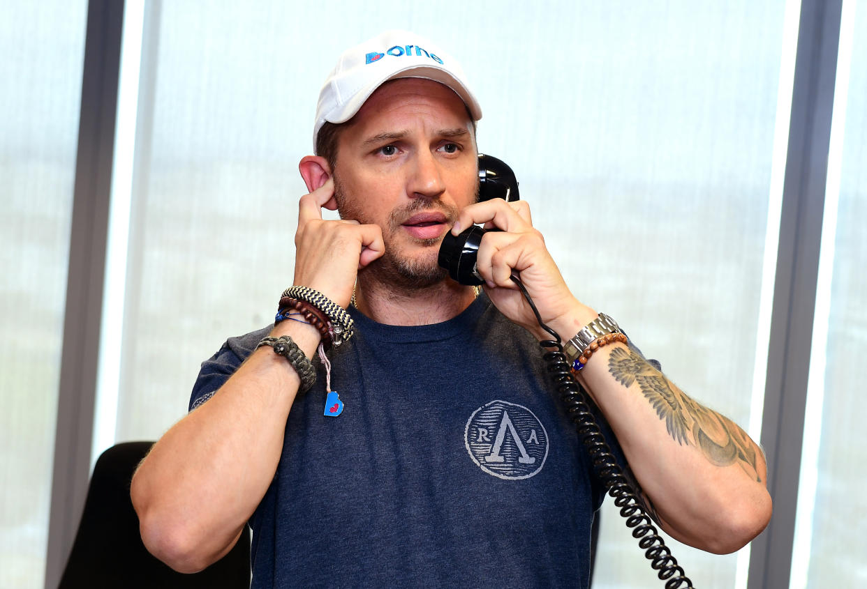 Tom Hardy attending the 14th BGC Annual Charity Day at Canary Wharf in London, in commemoration of BGC's 658 colleagues and the 61 Eurobrokers employees lost on 9/11.